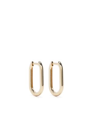 URSA 9kt yellow gold oval hoop earrings