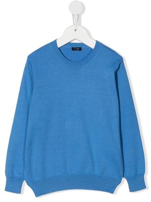 Il Gufo long-sleeved cotton sweatshirt - Blue