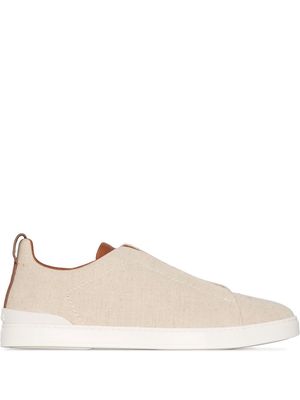 Zegna two-tone design sneakers - Neutrals