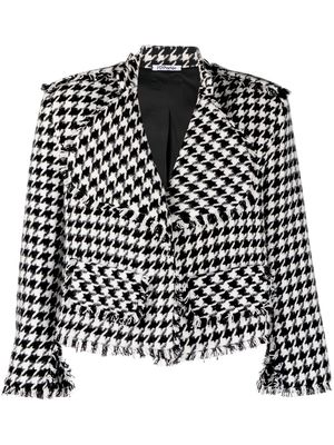 Parlor dog-tooth tweed jacket - Black