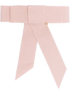 Parlor bow-front scrunchie - Pink
