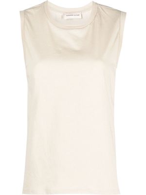 Alexandre Vauthier sleeveless round neck top - Neutrals