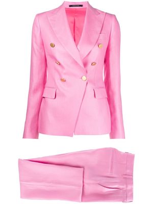 Tagliatore double-breasted tailored suit - Pink