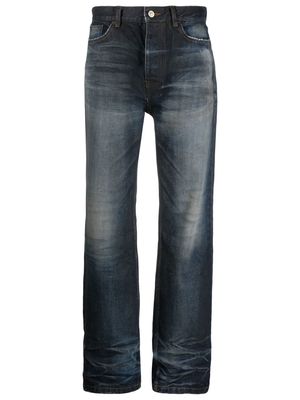 Balenciaga faded straight-leg jeans - Blue