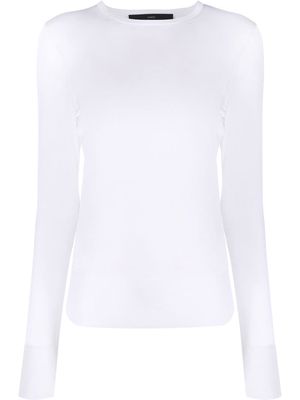 SAPIO long-sleeve knitted top - White