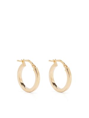 URSA 9kt yellow gold flat hoop earrings