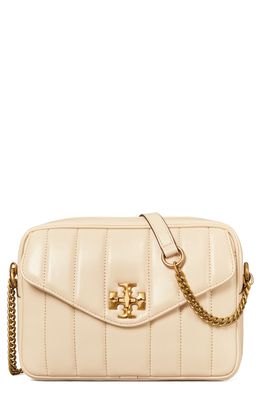 Tory Burch Kira Quilted Leather Camera Shoulder Bag In Brie