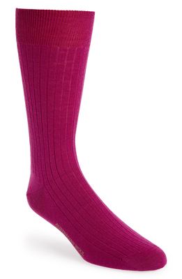 Drake's Merino Wool Blend Socks in Crimson