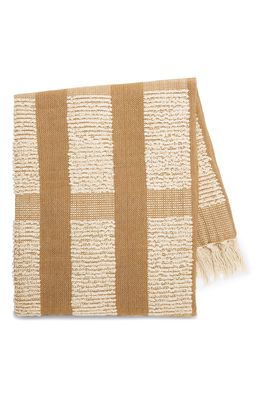 Morrow Soft Goods Luella Throw Blanket in Natural /Grey