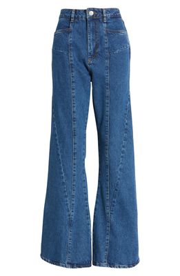 AMENDI Women's Joni Wide Leg Jeans in Mid Blue