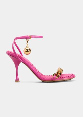Napa Ball Chain Ankle-Strap Sandals