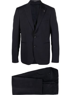Tagliatore virgin-wool single-breasted suit - Blue