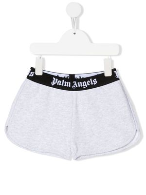 Palm Angels Kids logo waistband track pants - Grey