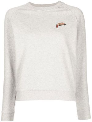 Maison Kitsuné oly hot-dog patch sweatshirt - Grey
