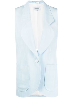 Casablanca single-breasted waistcoat - Blue