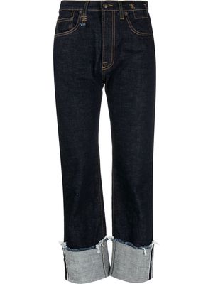 R13 high-waisted straight-leg jeans - Blue