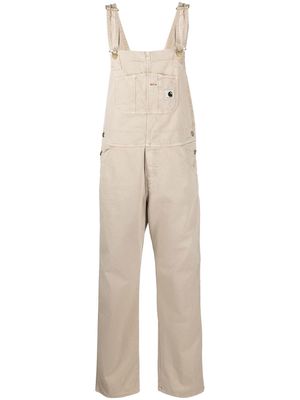 Carhartt WIP W' Bib cotton-canvas overalls - Neutrals