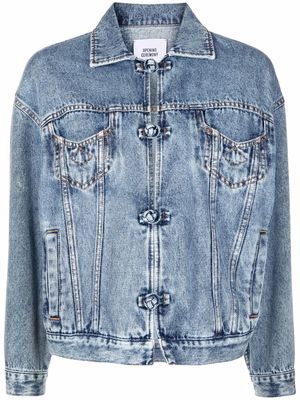 Opening Ceremony stonewashed denim jacket - Blue