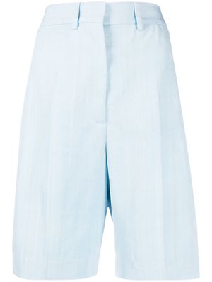 Casablanca tailored high-waist shorts - Blue