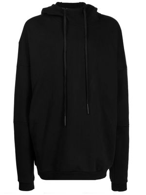 Templa graphic-print fleece hoodie - Black