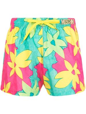 Moschino all-over floral-print swim shorts - Multicolour