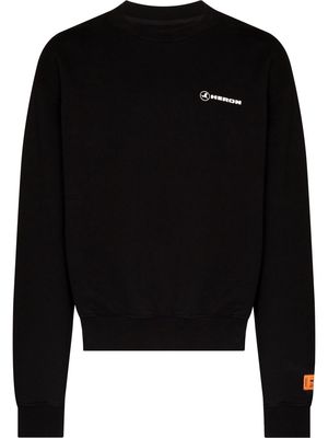 Heron Preston logo-tape sweatshirt - Black