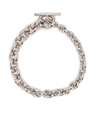 UNDERCOVER T-back lock-fastening bracelet - Silver