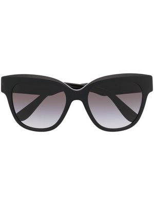 Dolce & Gabbana Eyewear logo-plaque detail sunglasses - Black