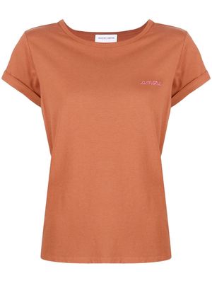 Maison Labiche Amoré slogan T-shirt - Brown
