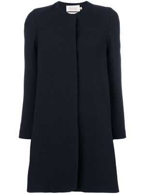 JANE Redgrave collarless coat - Blue