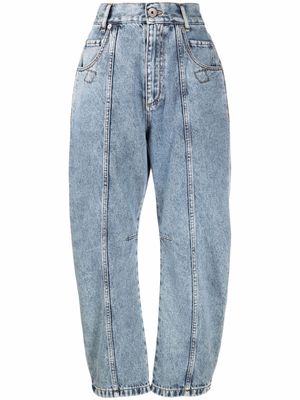 Opening Ceremony Western panelling cropped jeans - Blue