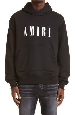 AMIRI Men's Core Logo Cotton Hoodie in Black