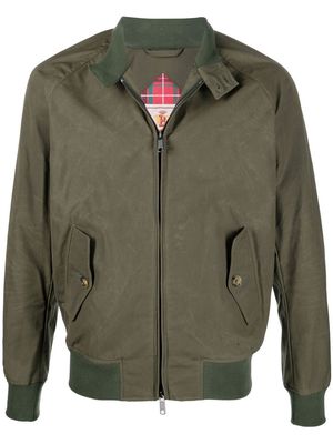 Baracuta zip-up high neck jacket - Green
