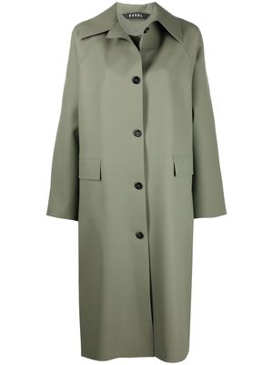 KASSL Editions single-breasted button coat - Green