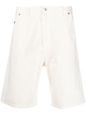 MSGM knee-length denim shorts - White