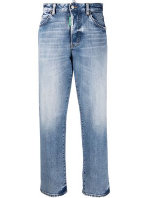 Dsquared2 high-waisted straight-leg jeans - Blue