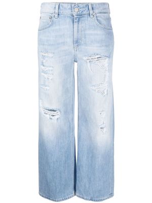 DONDUP ripped cropped jeans - Blue