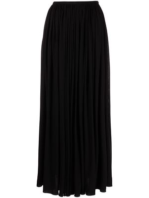 KHAITE Lowell pleated maxi skirt - Black