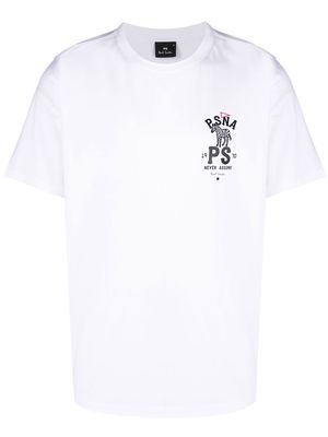 PS Paul Smith logo-print cotton T-Shirt - White