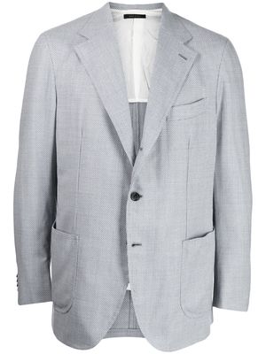Brioni woven single-breasted suit - Blue