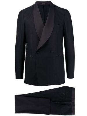 Tagliatore double-breasted dinner suit - Blue