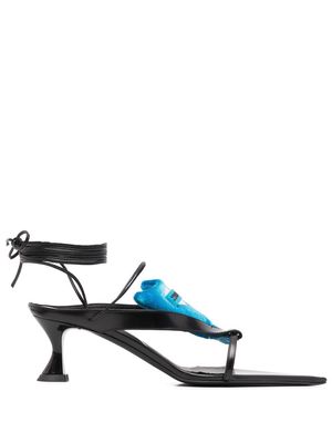 Ancuta Sarca Tallulah ankle-tie 70mm sandals - Black