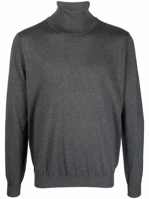 Laneus roll-neck fine-knit jumper - Grey