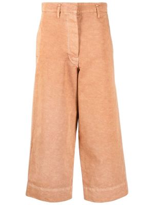 Lemaire cropped wide-leg trousers - Neutrals