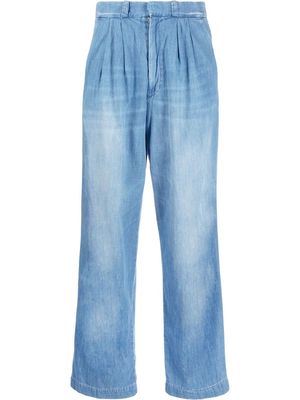 Haikure high-waist wide-leg jeans - Blue