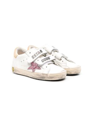 Golden Goose Kids star-patch trainers - White