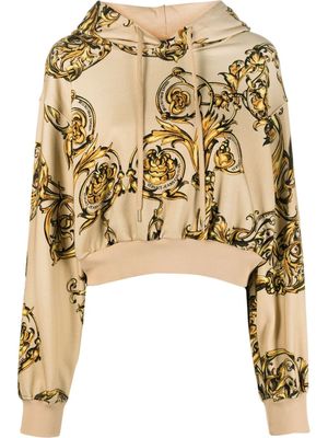 Versace Jeans Couture Regalia Baroque print hoodie - Neutrals
