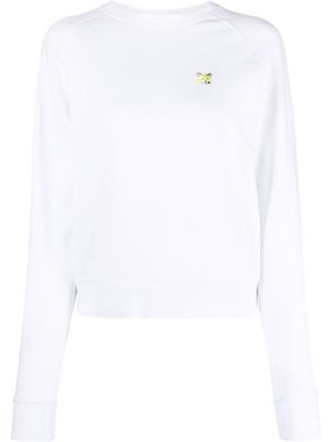 Maison Kitsuné embroidered-fox sweatshirt - White