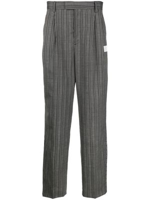 VTMNTS striped straight-leg trousers - Grey