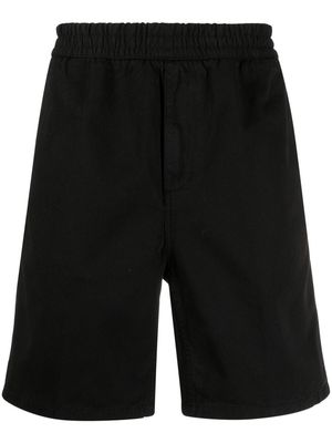 Carhartt WIP logo-patch knee-length shorts - Black